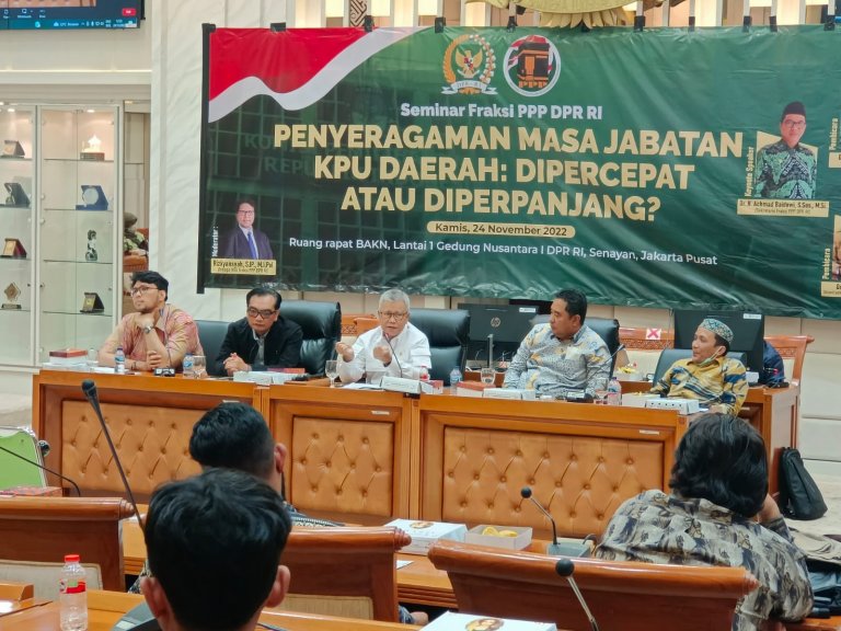 Seragamkan Masa Jabatan KPU Daerah, Fraksi PPP Dorong Presiden Segera Terbitkan Perppu
