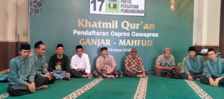 Sambut Pendaftaran Ganjar-Mahfud, PPP Gelar Khotmil Qur’an