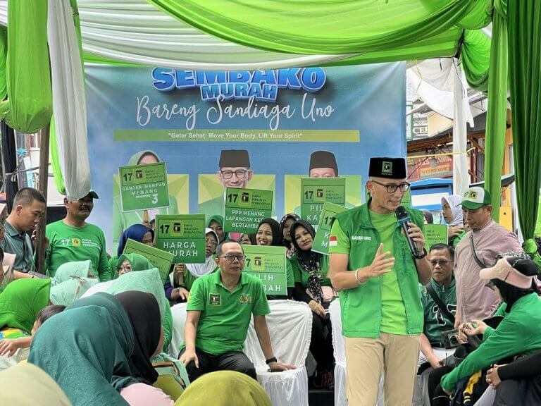 Gelar Bazar Sembako Murah, Sandiaga Optimis Bisa Dongkrak Suara PPP di Pemilu 2024