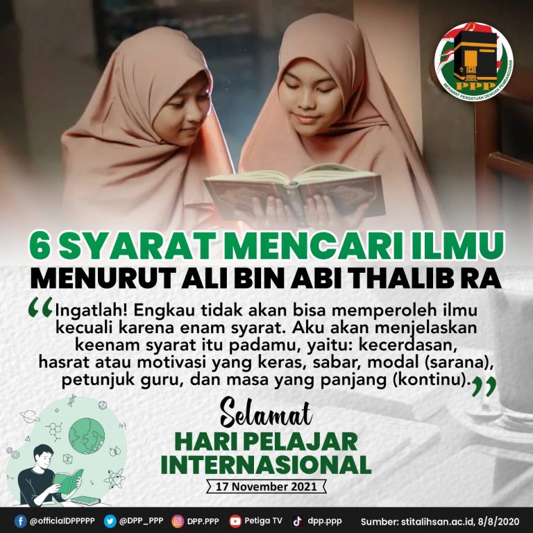 Enam Syarat Mencari Ilmu Menurut Ali Bin Abi Thalib