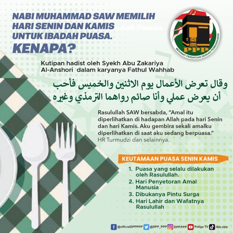 Keutamaan Puasa Senin Kamis