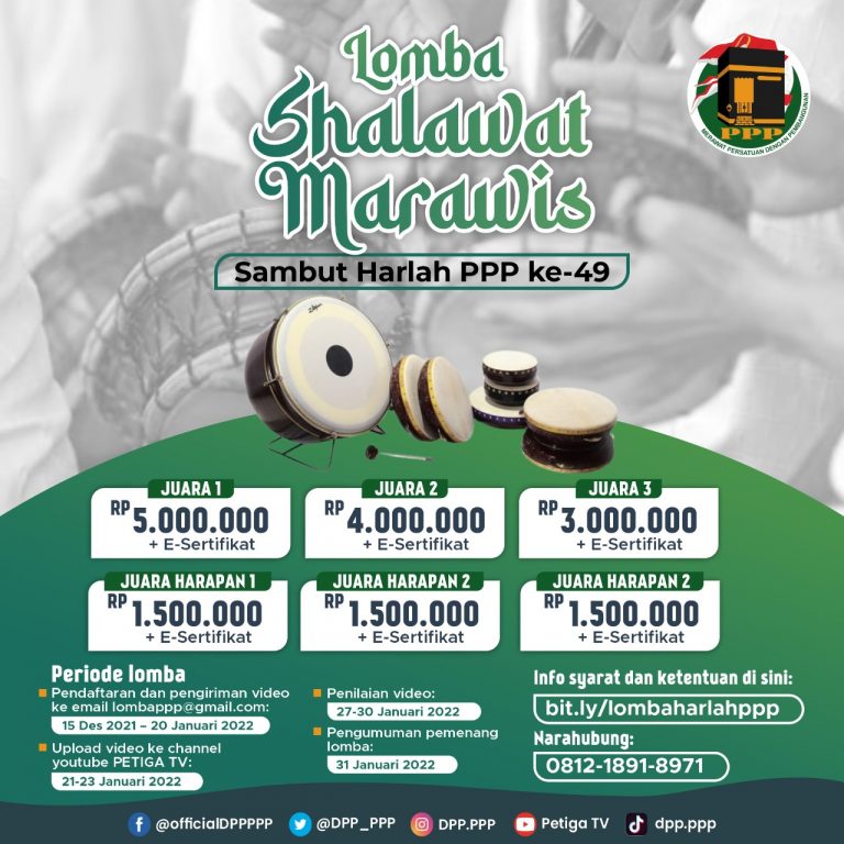 Lomba Shalawat Marawis Sambut Harlah PPP ke-49