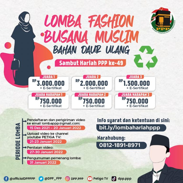 Lomba Fashion Show Busana Muslim Sambut Harlah PPP ke-49