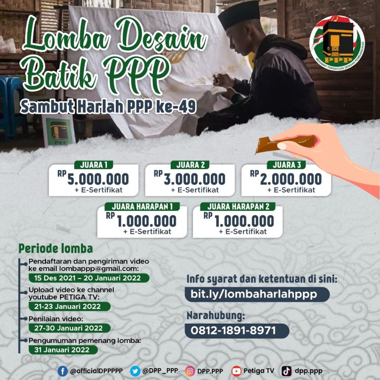 Lomba Desain Batik Sambut Harlah PPP ke-49