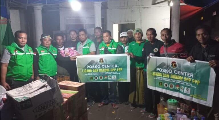 PPP Buka Dapur Umum untuk Warga Terdapak Erupsi Gunung Semeru
