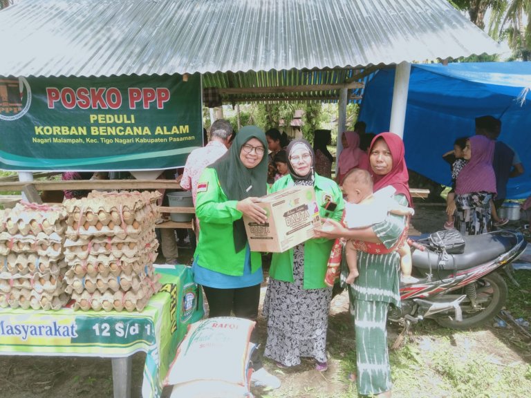 PPP Dirikan Posko  dan Salurkan Bantuan di Lokasi Gempa Sumbar