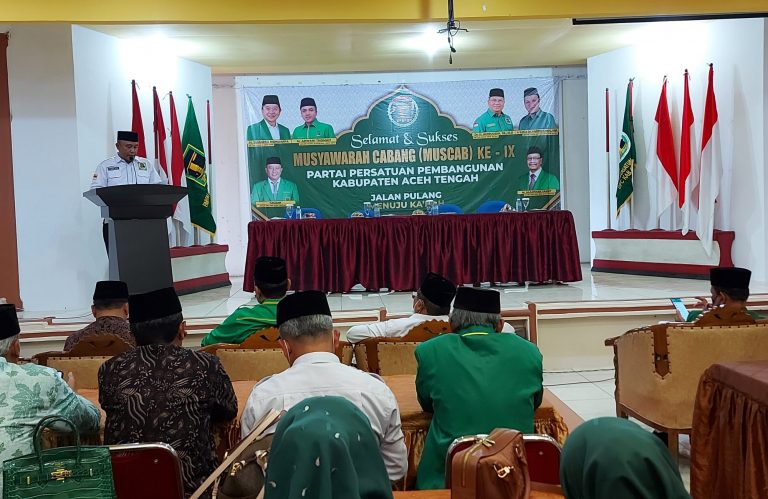 DPC Partai Persatuan Pembangunan Aceh Tengah Laksanakan Muscab Ke-IX