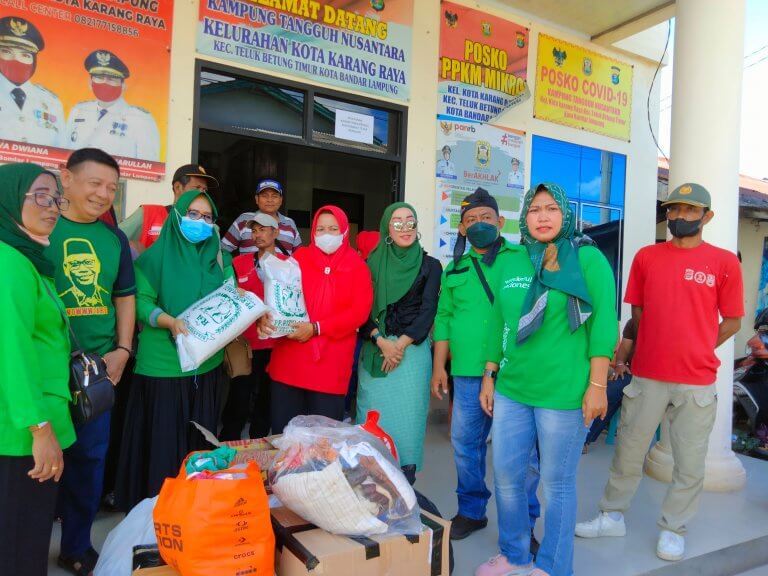 PPP Bandar Lampung Berikan Bantuan Sembako Untuk Korban Kebakaran