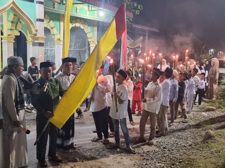 PPP Deli Serdang Meriahkan Tahun Baru Islam Dengan Pawai Obor