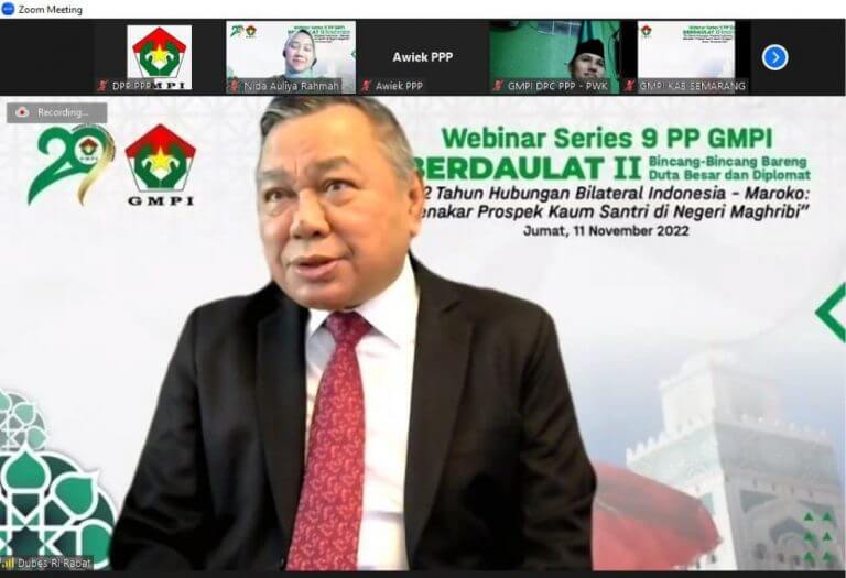 Jadi Narasumber GMPI, Dubes Hasrul Azwar Ungkap Peluang Beasiswa Kuliah di Maroko