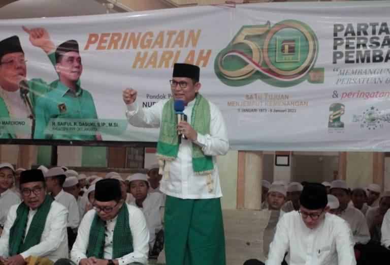 PPP DKI Jakarta Peringati Harlah di Ponpes Untuk Kembalikan Tradisi Partai